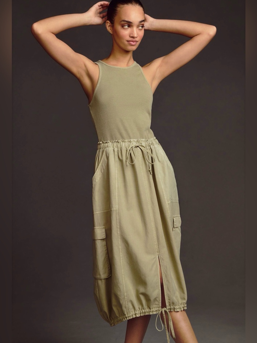 NWT Anthropologie Be Bold Racerback Twofer Dress - Picture 3 of 11